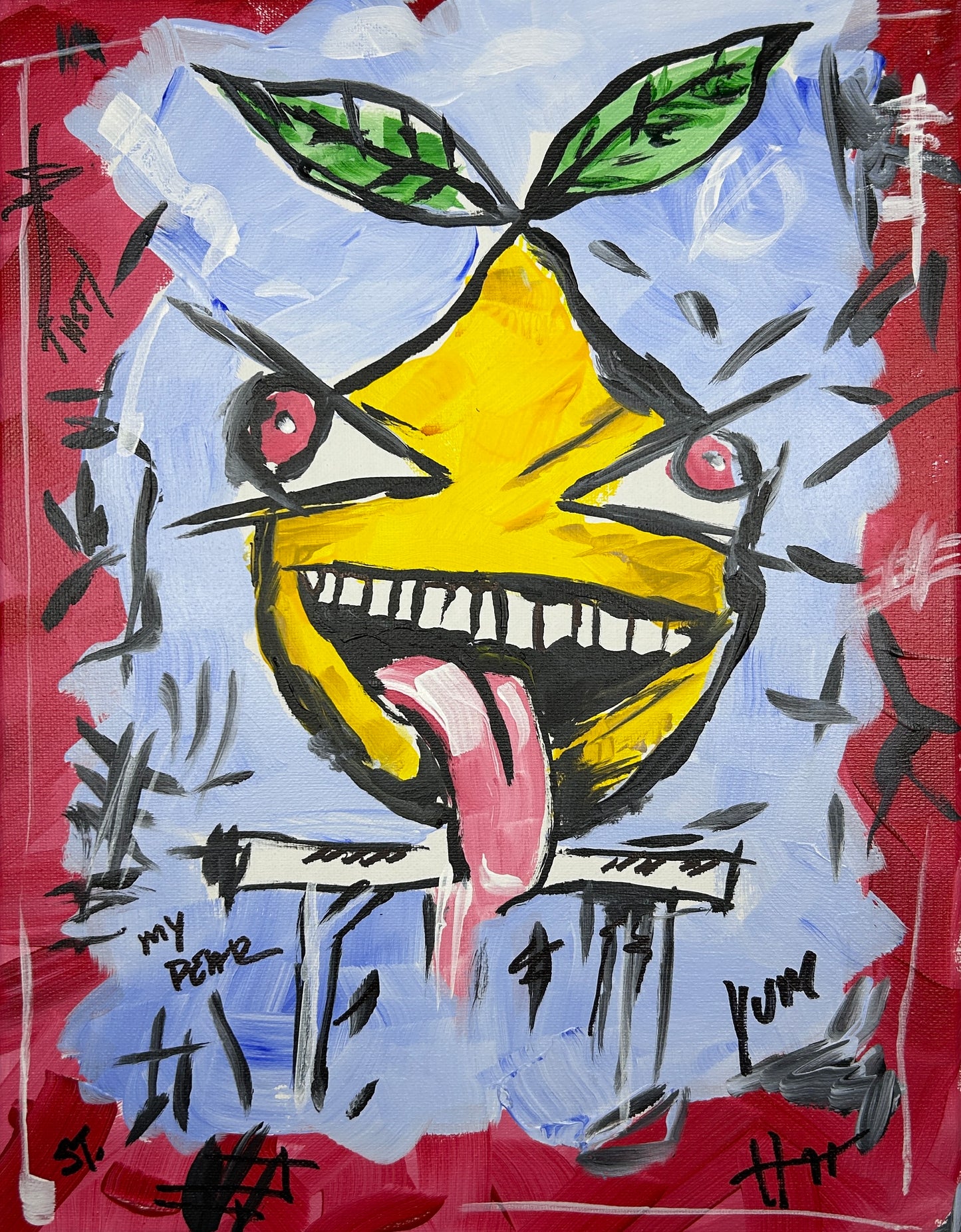 The Pear Was Not Calm — 11x14 in.