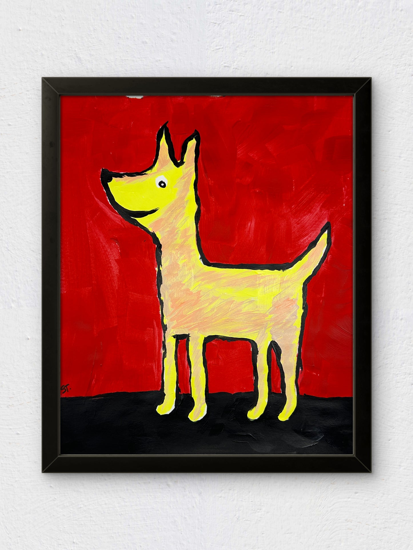 Yellow Dog, Red Room — 11x14 in.