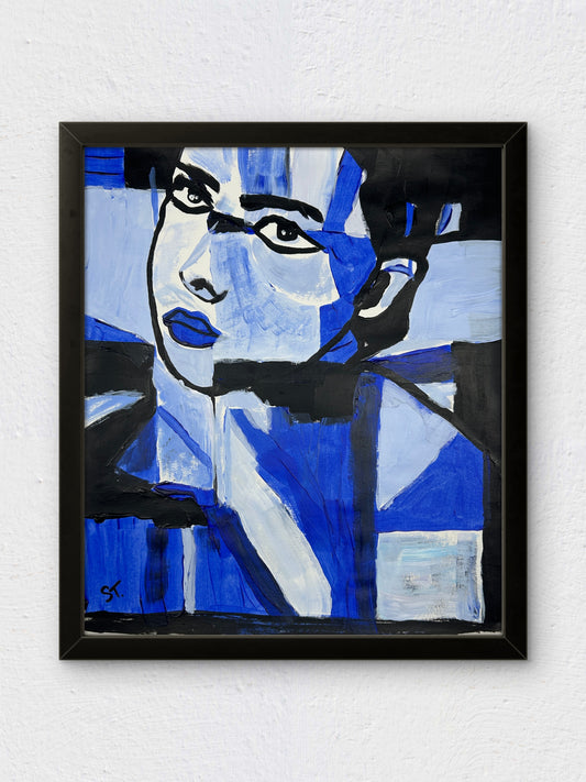 Woman in Blue — 11×14 in.