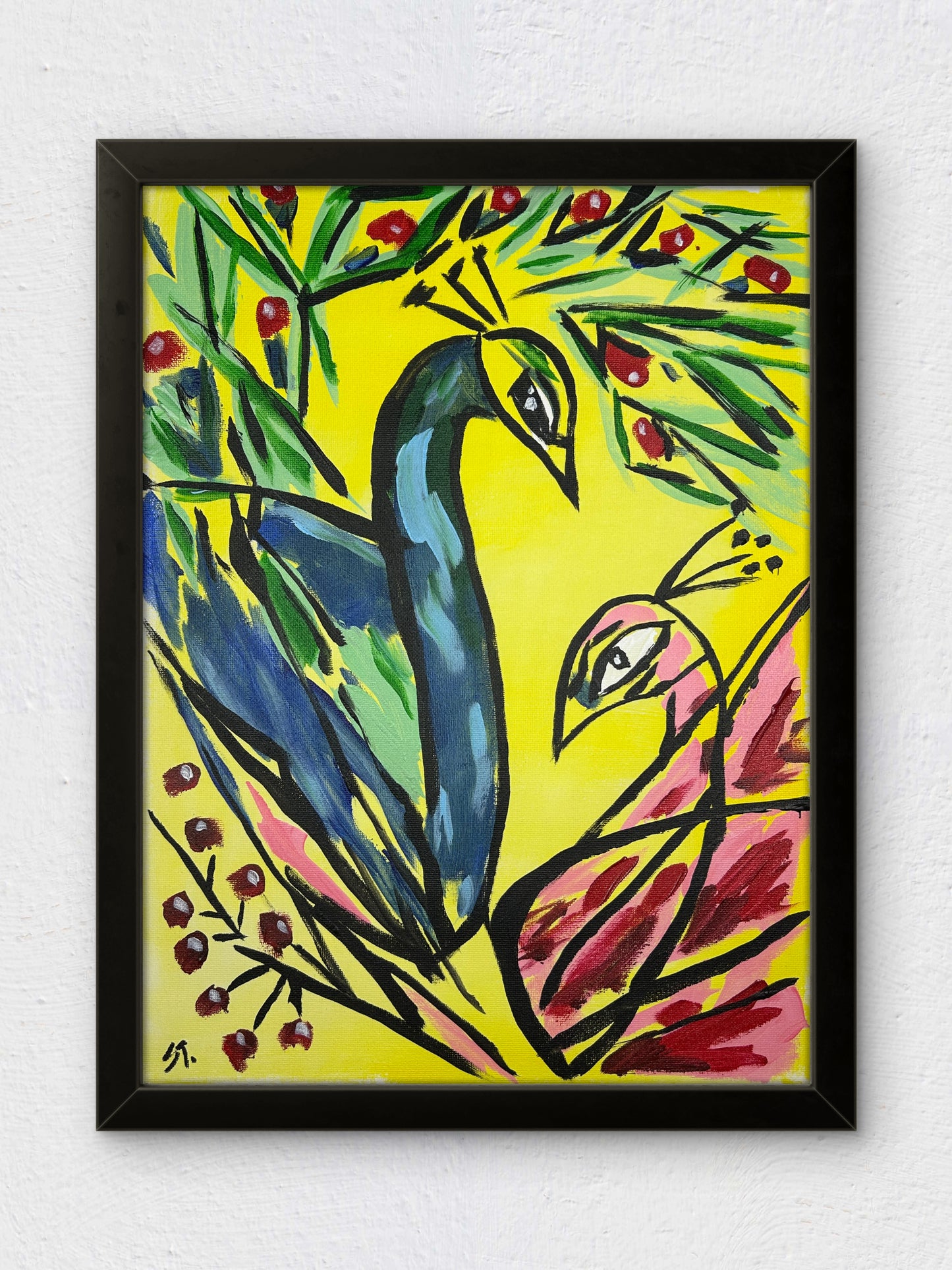 They Came Out of the Trees Like They Owned the Place — 12x16 in.