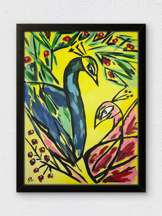 They Came Out of the Trees Like They Owned the Place — 12x16 in.