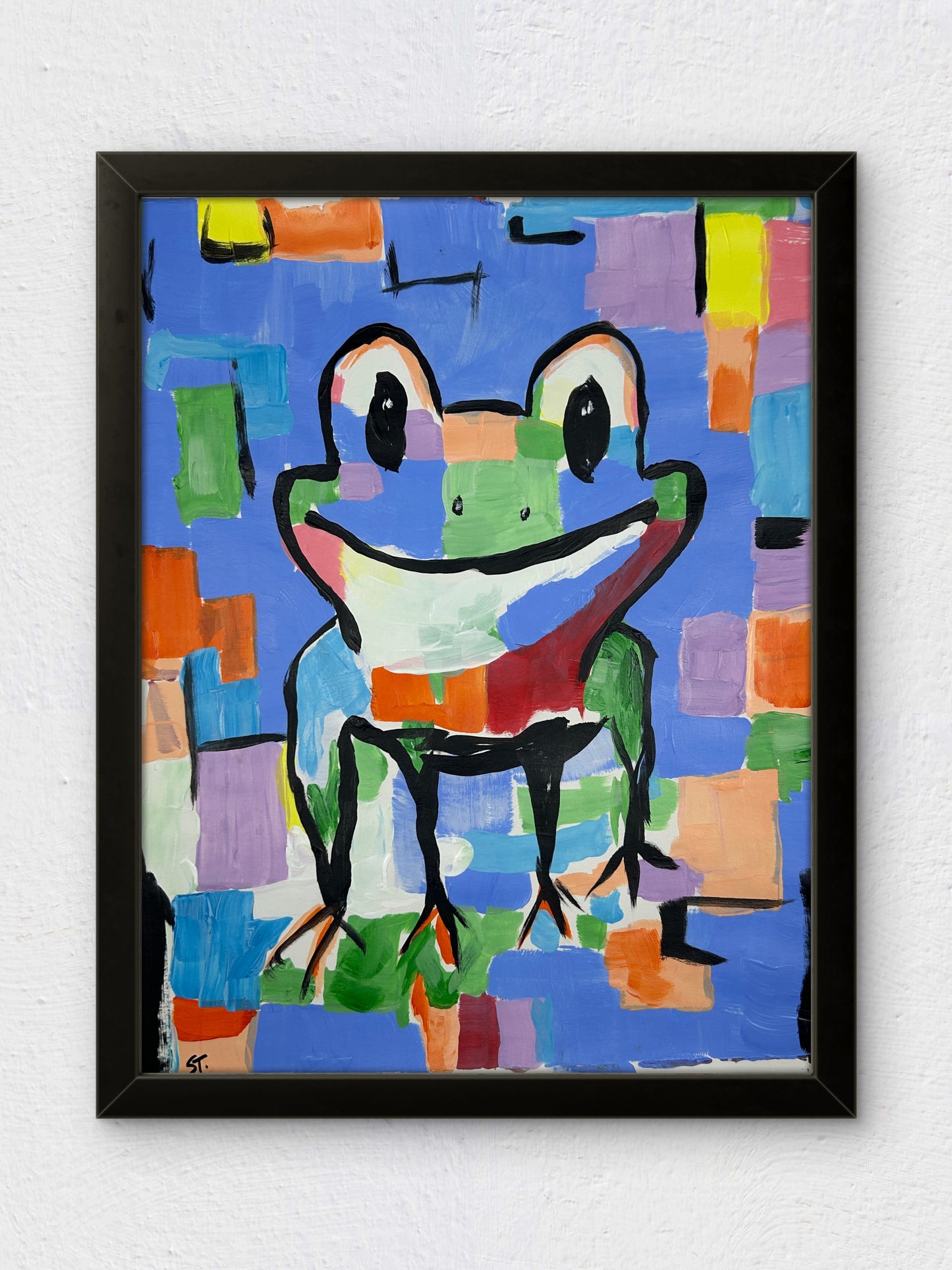 Frog on a Colorful Day — 11x14 in.