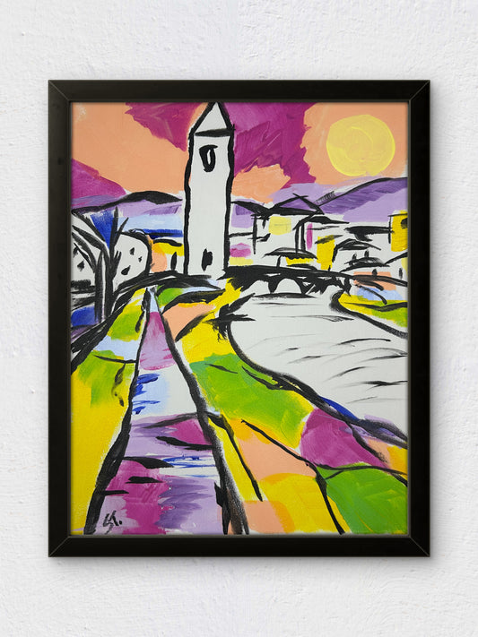 Stroll through France — 11x14 in.