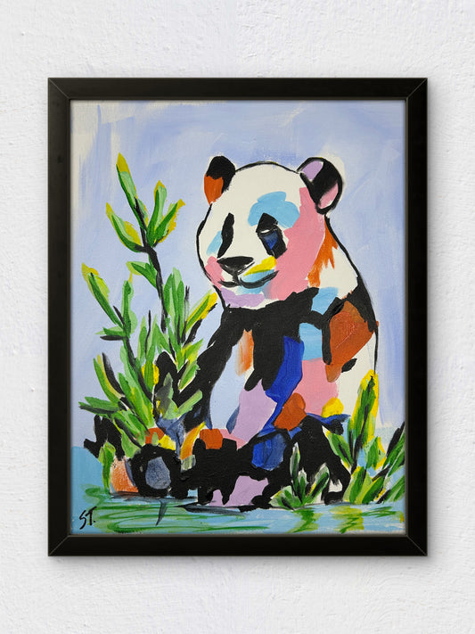 Unbothered in the Bamboo — 11x14 in.